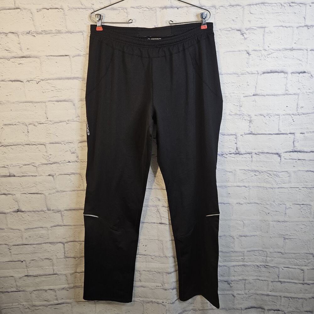 Brooks Woman’s Size XL Black Running Pants With Ankle/leg Zipper Closure